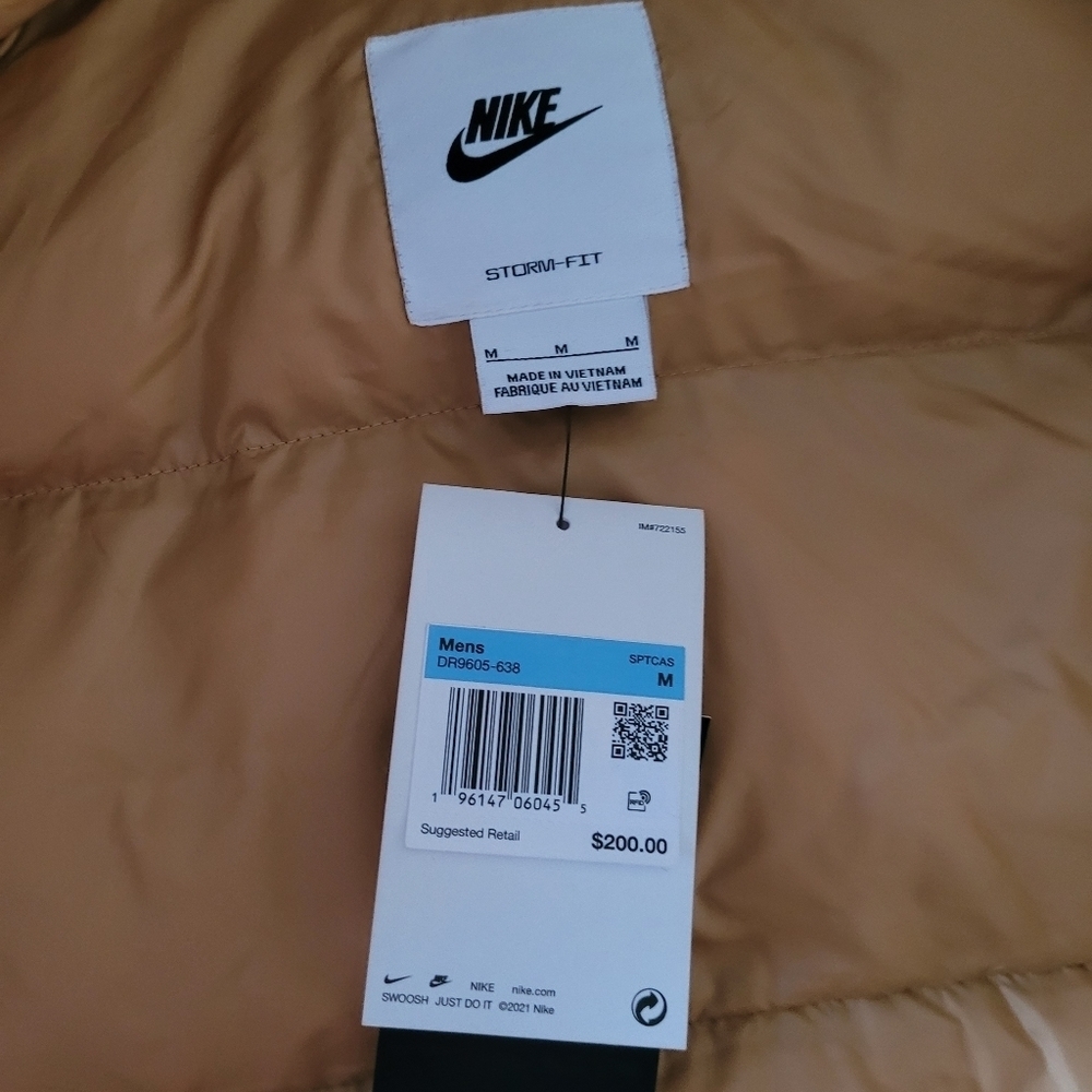 Nike puffer windrunner storm fit color block hooded sportswear jacket - Picture 5 of 15